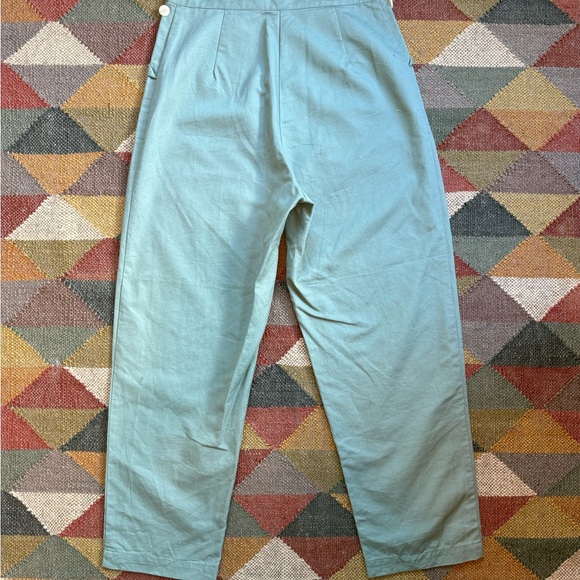 Ilana Kohn Light Green Linen Trousers - Picture 4 of 4